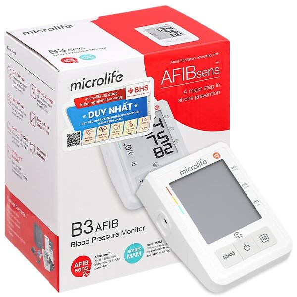 Máy đo huyết áp bắp tay Microlife B3 AFIB