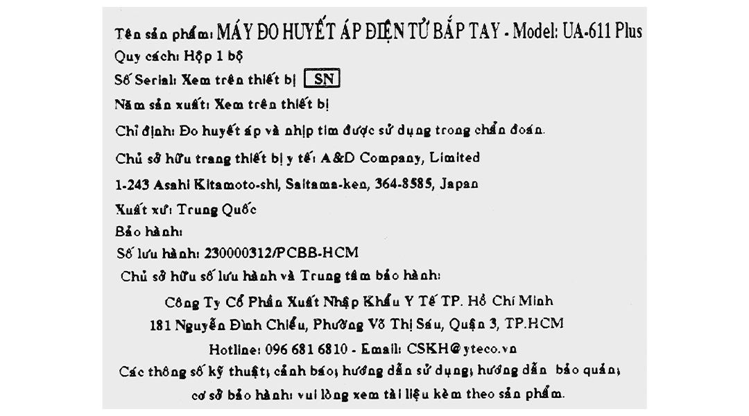 Máy đo huyết áp bắp tay AND UA-611 PLUS - 13