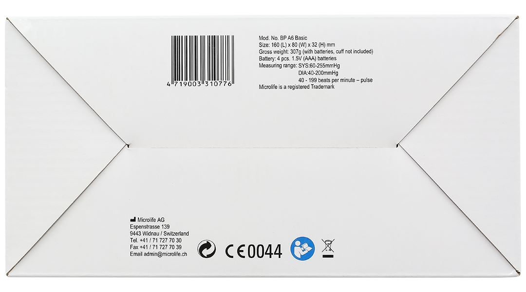 Máy đo huyết áp bắp tay Microlife A6 Basic