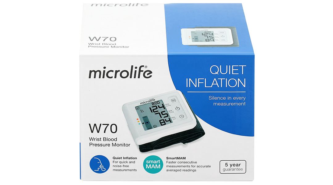 Máy đo huyết áp cổ tay Microlife W70