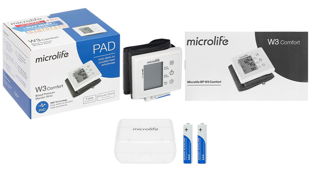 Máy đo huyết áp cổ tay Microlife W3 Comfort