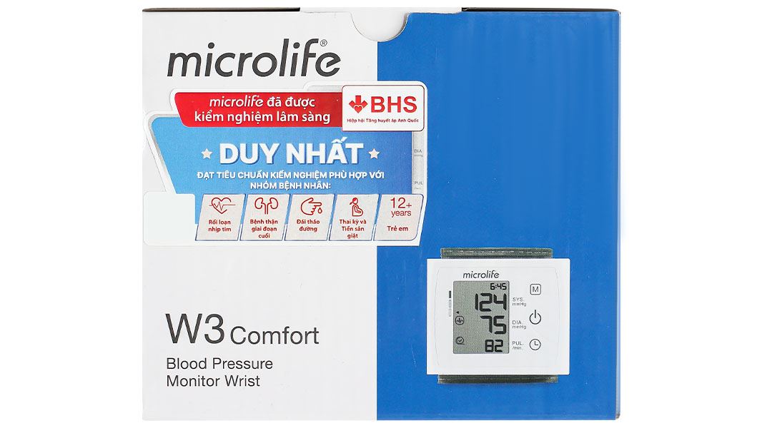 Máy đo huyết áp cổ tay Microlife W3 Comfort