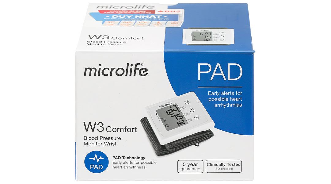 Máy đo huyết áp cổ tay Microlife W3 Comfort
