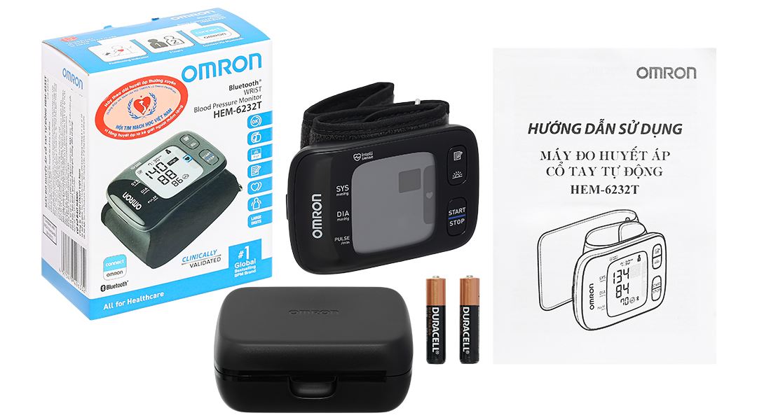 Máy đo huyết áp cổ tay Omron HEM-6232T