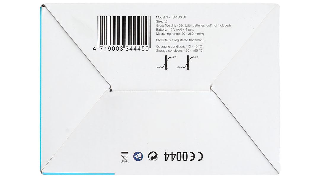 Máy đo huyết áp bắp tay Microlife B3 BT