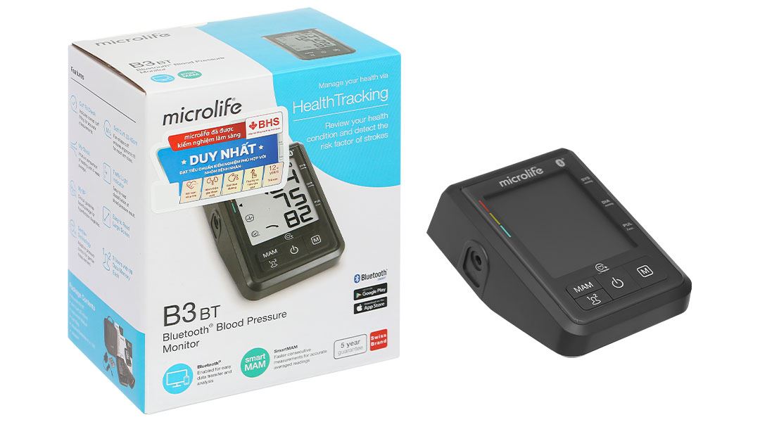 Máy đo huyết áp bắp tay Microlife B3 BT