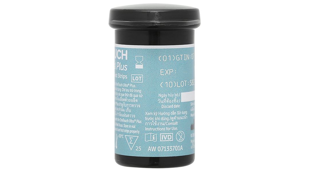 Que thử đường huyết Onetouch Ultra Plus hộp 25 que - 9