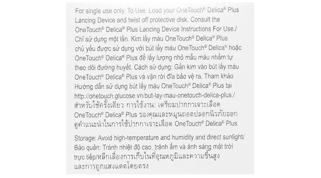 Kim lấy máu One Touch Delica Plus 30G