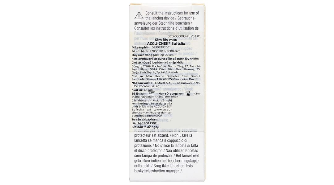 Kim lấy máu Accu-Chek Softclix