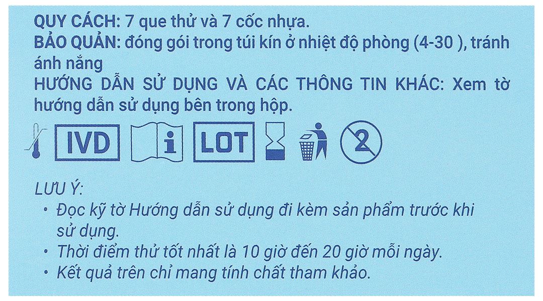 Que thử rụng trứng Prolex Ovulation Test hộp 7 que - 8