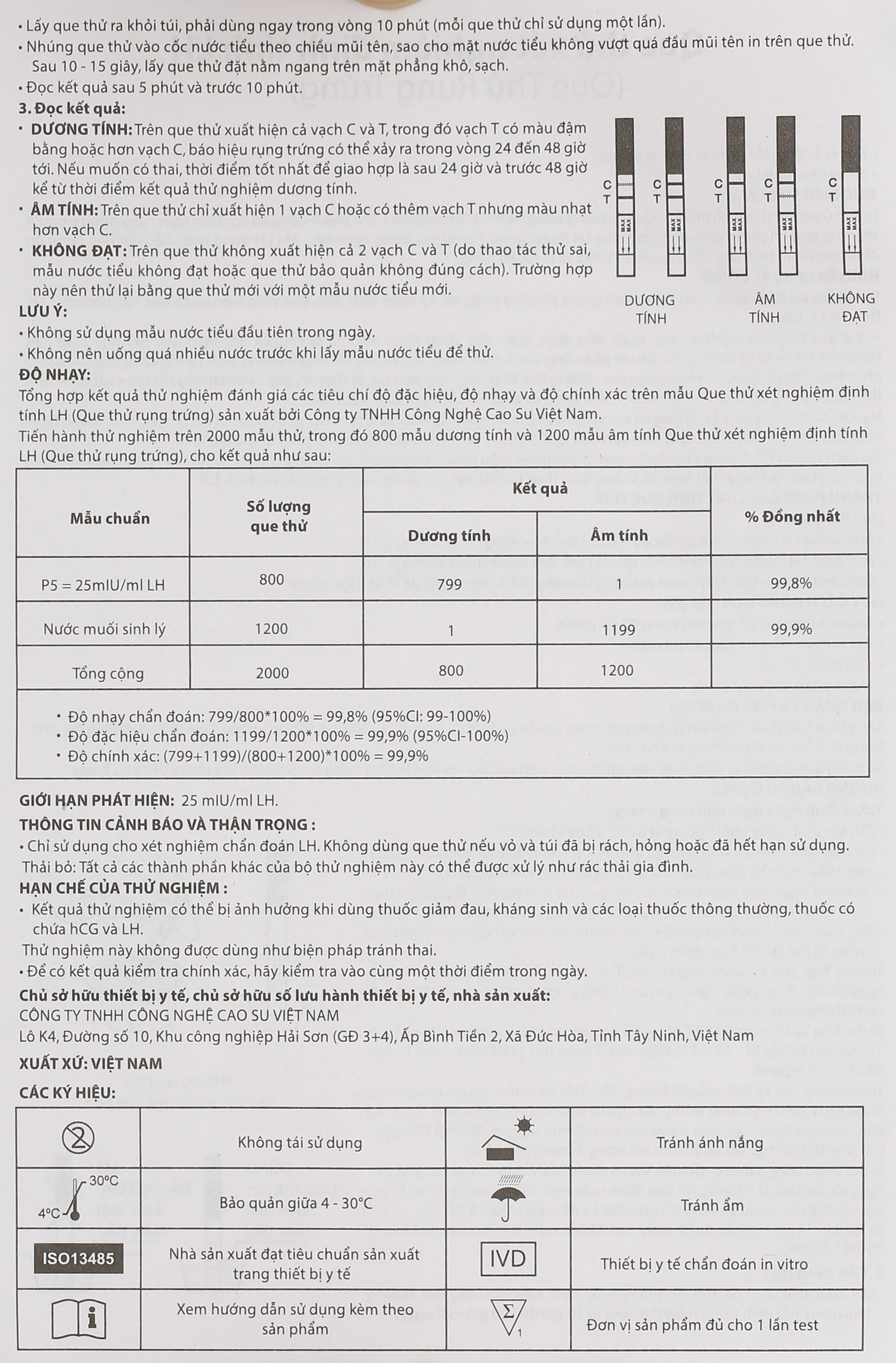 Que thử rụng trứng Prolex Ovulation Test hộp 7 que - 10