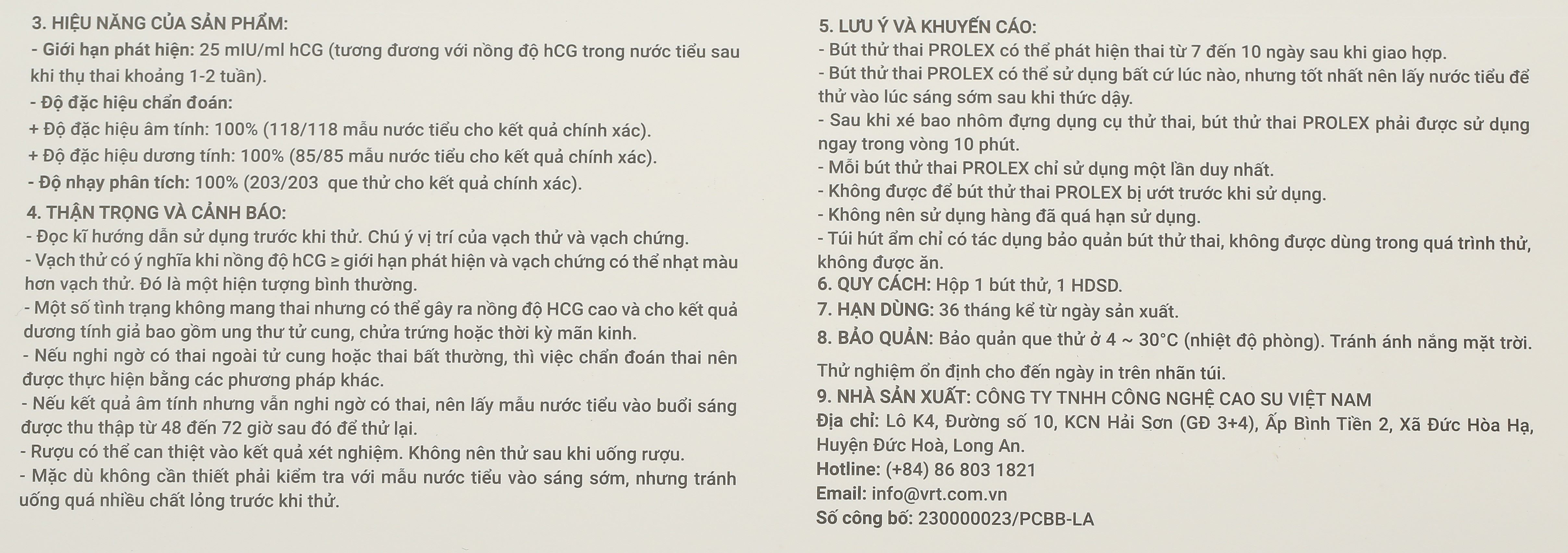 Bút thử thai Prolex Pregnancy Test hộp 1 bút - 13