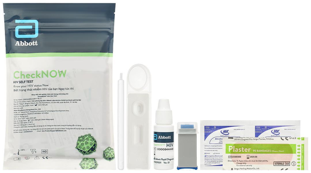 Bộ xét nghiệm HIV Abbott CheckNOW
