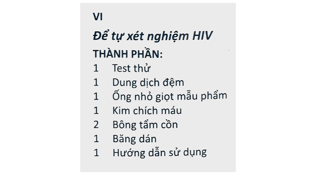 Bộ xét nghiệm HIV Abbott CheckNOW