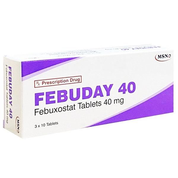 Febuday 40 điều trị chứng tăng acid uric huyết