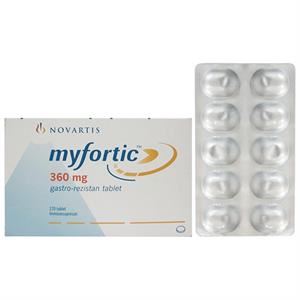 Myfortic 360mg dự phòng thải loại mảnh ghép cấp tính