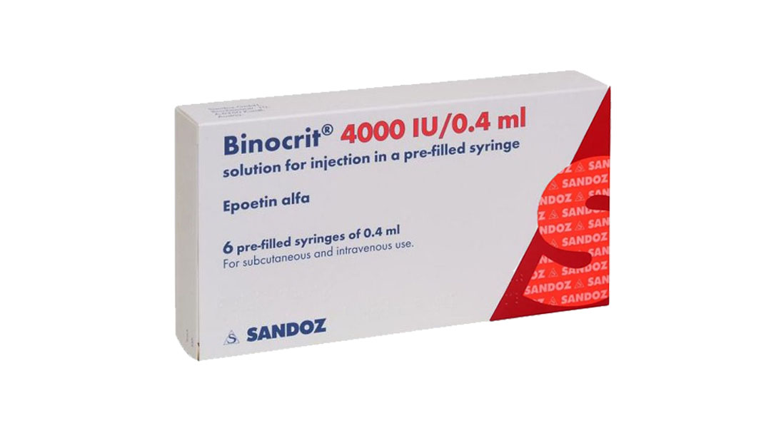 Dung dịch tiêm truyền Binocrit 4000IU/0.4 ml trị bệnh thiếu máu