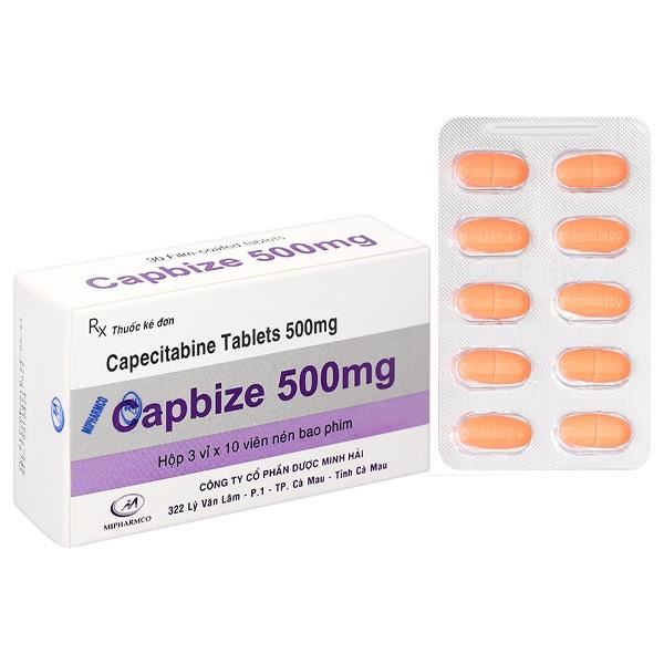 Capbize 500mg điều trị ung thư vú, ung thư dạ dày
