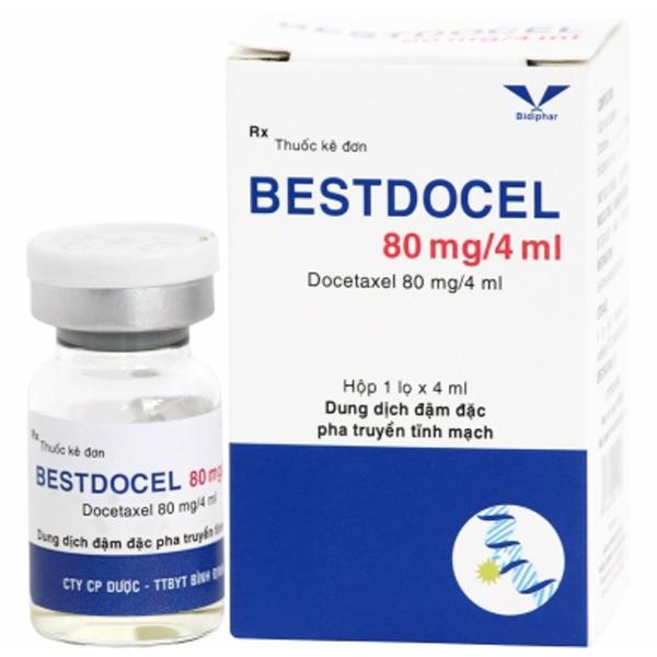 Dung dịch pha truyền Bestdocel 80mg/4ml điều trị ung thư vú, phổi