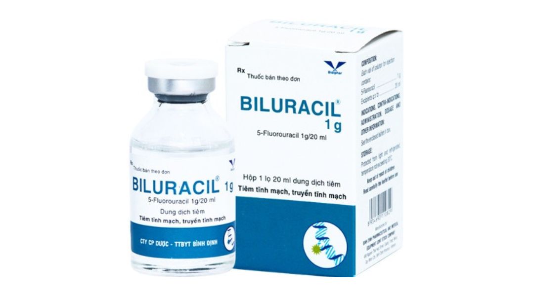 Dung dịch tiêm Biluracil 1g/20ml điều trị carcinom vú, đại tràng