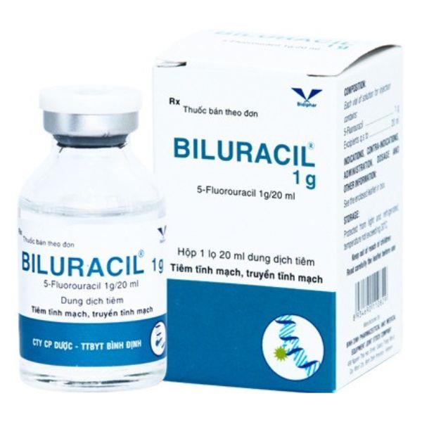 Dung dịch tiêm Biluracil 1g/20ml điều trị carcinom vú, đại tràng
