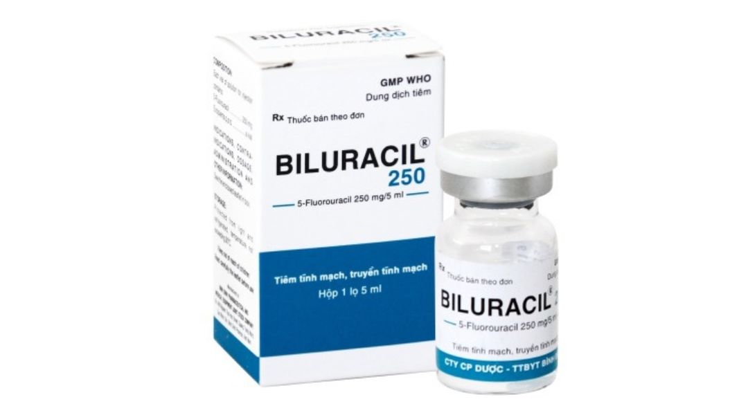 Dung dịch tiêm Biluracil 250mg/5ml chỉ định điều trị carcinom vú, dạ dày