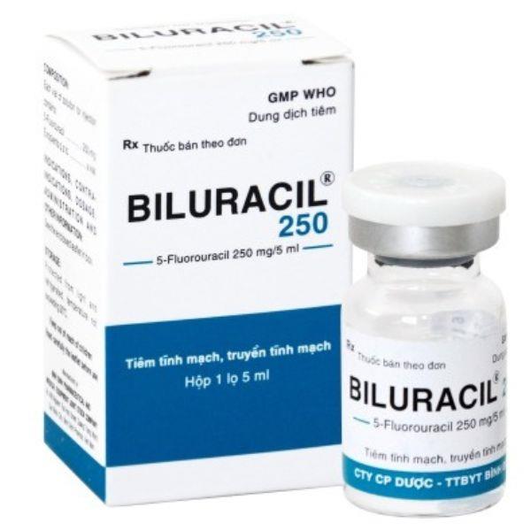 Dung dịch tiêm Biluracil 250mg/5ml chỉ định điều trị carcinom vú, dạ dày