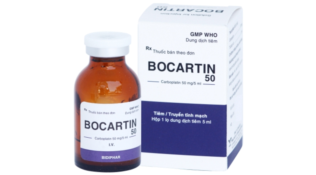 Dung dịch tiêm Bocartin 50mg/5ml điều trị ung thư buồng trứng