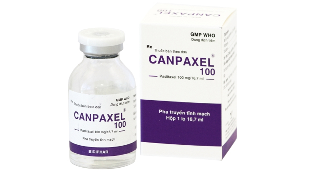 Dung dịch tiêm Canpaxel 100mg/16.7ml điều trị ung thư buồng trứng, vú