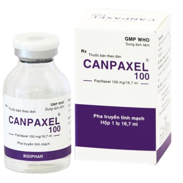 Dung dịch tiêm Canpaxel 100mg/16.7ml điều trị ung thư buồng trứng, vú
