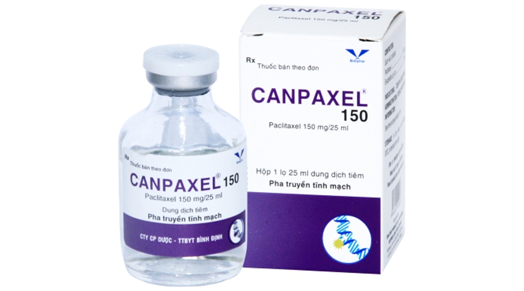 Dung dịch tiêm Canpaxel 150mg/25ml điều trị ung thư buồng trứng, vú