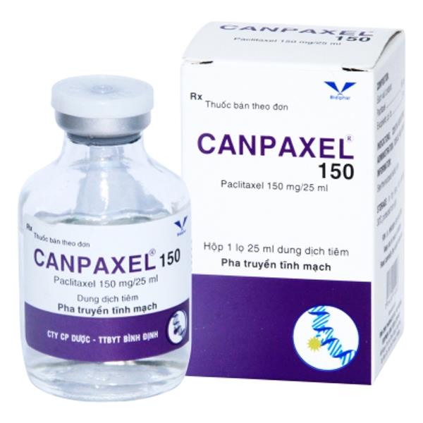Dung dịch tiêm Canpaxel 150mg/25ml điều trị ung thư buồng trứng, vú