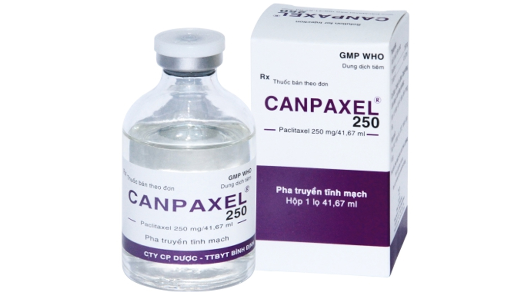 Dung dịch tiêm Canpaxel 250mg/41.67ml điều trị ung thư buồng trứng
