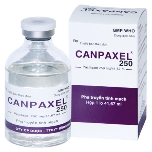 Dung dịch tiêm Canpaxel 250mg/41.67ml điều trị ung thư buồng trứng