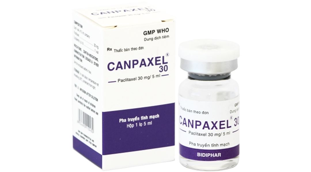 Dung dịch tiêm Canpaxel 30mg/5ml điều trị ung thư buồng trứng, vú