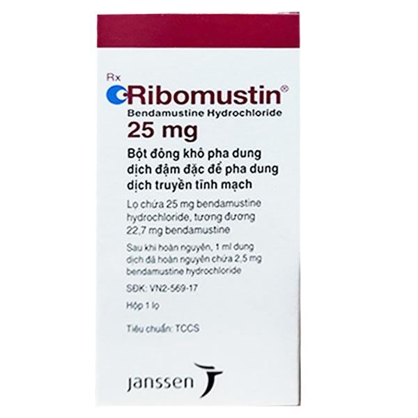Bột pha tiêm Ribomustin 25mg điều trị bệnh bạch cầu lympho mạn