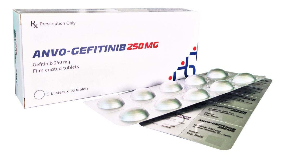 Anvo-Gefitinib 250mg chỉ định điều trị ung thư phổi không tế bào nhỏ