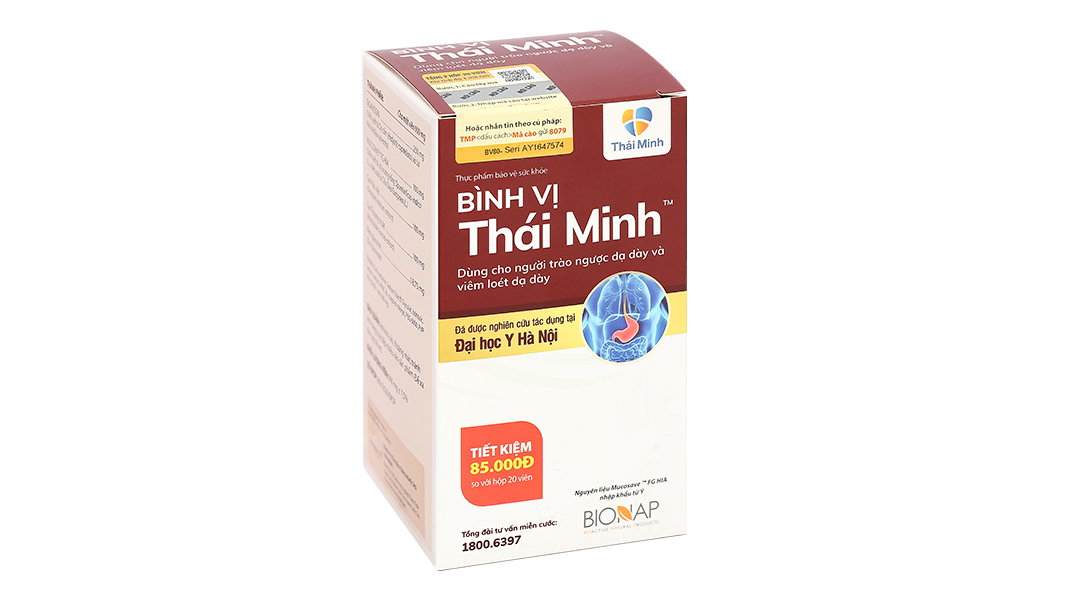 Bình Vị Thái Minh hỗ trợ giảm viêm loét dạ dày