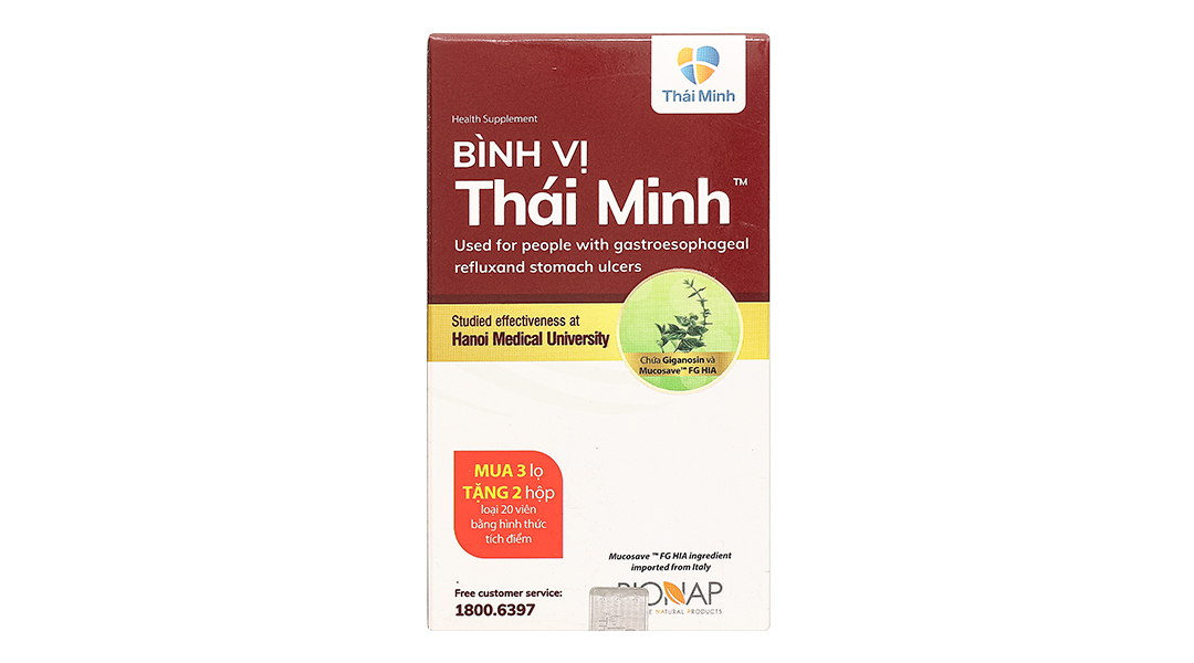 Bình Vị Thái Minh hỗ trợ giảm viêm loét dạ dày