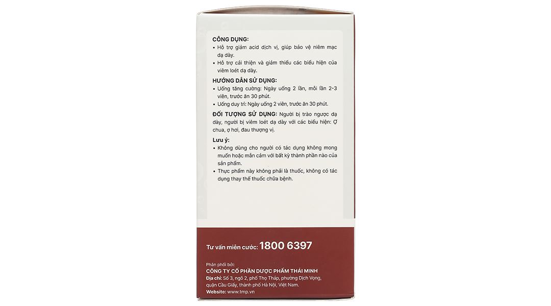 Bình Vị Thái Minh hỗ trợ giảm viêm loét dạ dày hộp 20 viên - 18