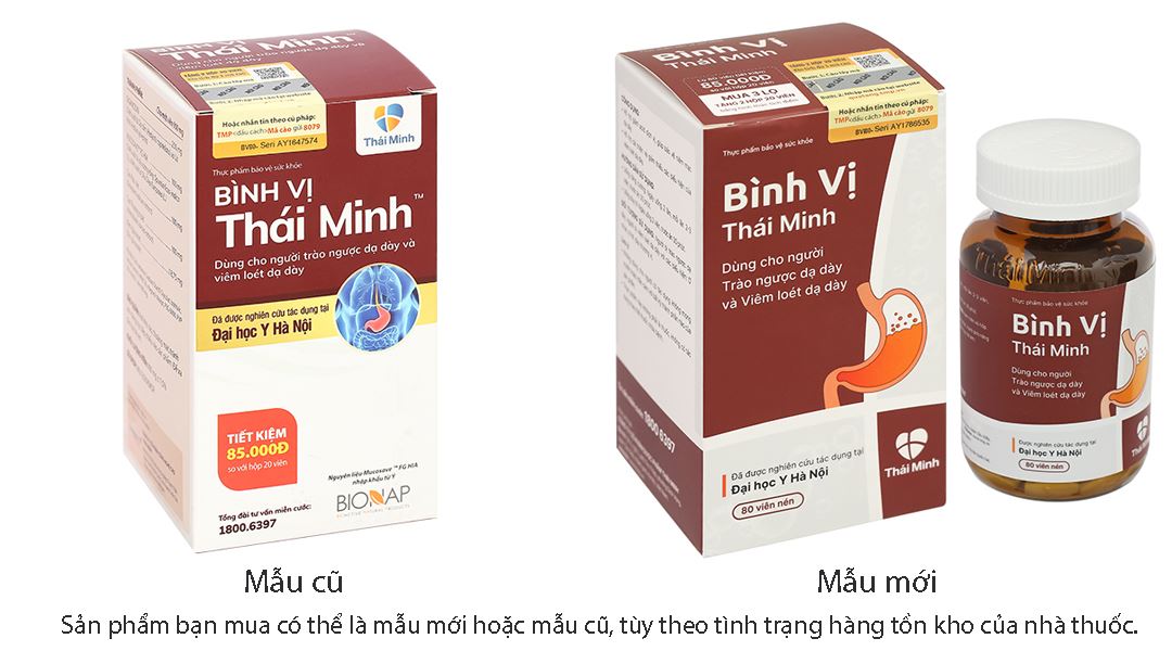 Bình Vị Thái Minh hỗ trợ giảm viêm loét dạ dày hộp 20 viên - 15