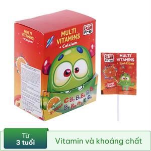 Dr.Frei Kẹo Mút Hương Cam Multivitamins   Calcium (Cái)