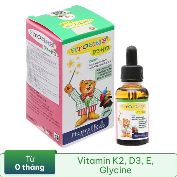 Thực phẩm bảo vệ sức khỏe Fitobimbi D3+K2