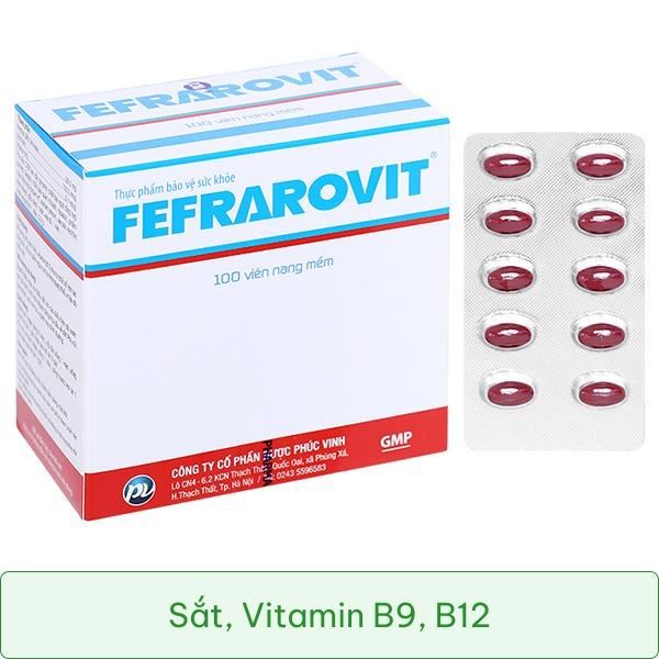 Fefrarovit hộp 100 viên