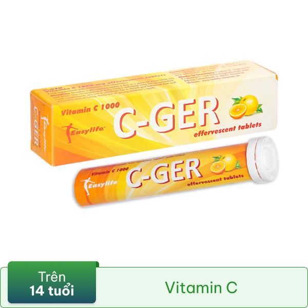 Viên sủi C-Ger 1000 tăng sức đề kháng tuýp 20 viên