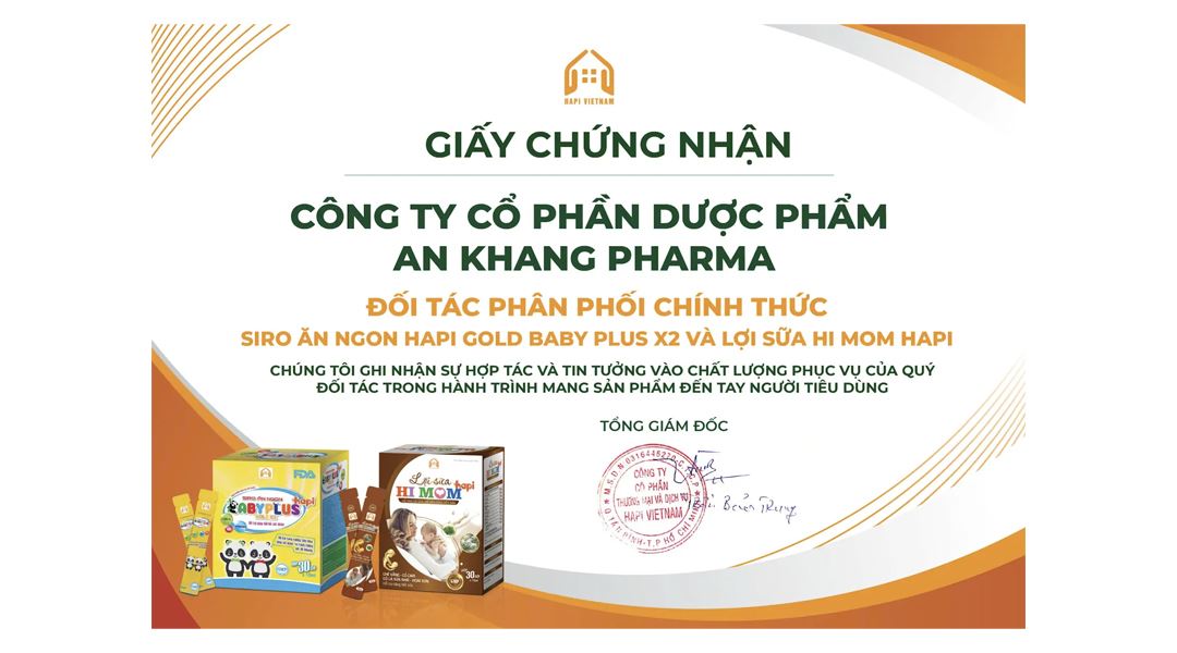 Thực phẩm bảo vệ sức khoẻ Siro ăn ngon Baby Plus Hapi Gold X2