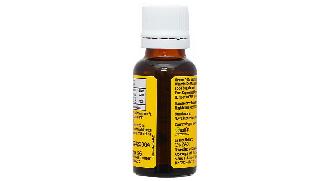 Ocean D3K2 hỗ trợ tăng cường hấp thu canxi chai 20ml - 8