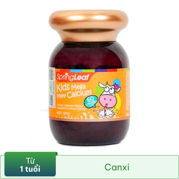 Thực Phẩm Bảo Vệ Sức Khỏe Kids Mega Milky Calcium 60 Viên