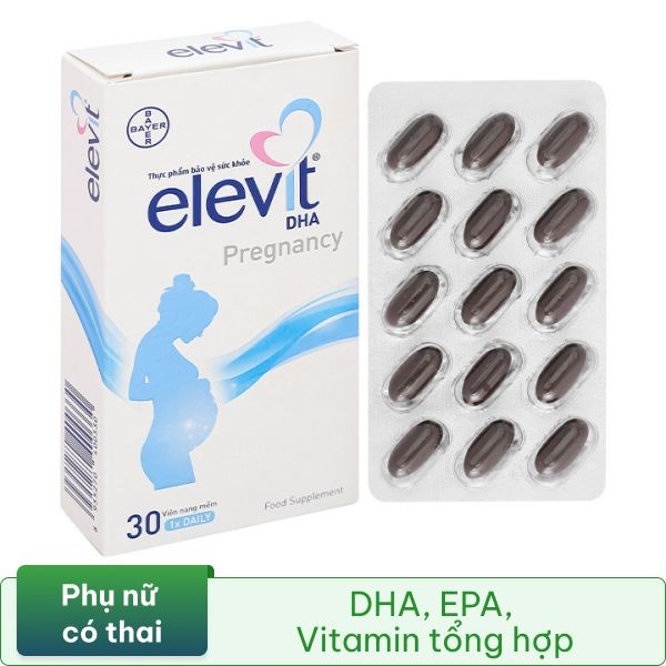 Viên Uống Cung Cấp Vitamin Và Khoáng Chất Cho Mẹ Bầu Elevit Dha Prenancy (Hộp 30 Viên)