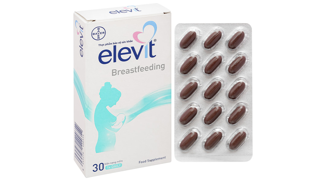 Viên Uống Cung Cấp Vitamin Và Khoáng Chất Cho Phụ Nữ Sau Sinh Elevit Breastfeeding Hộp 30 Viên